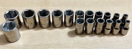 18pc Craftsman G Metric 1/4" Dr 6 Pt Shallow Sockets