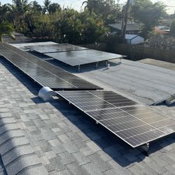 Solar panel installation 