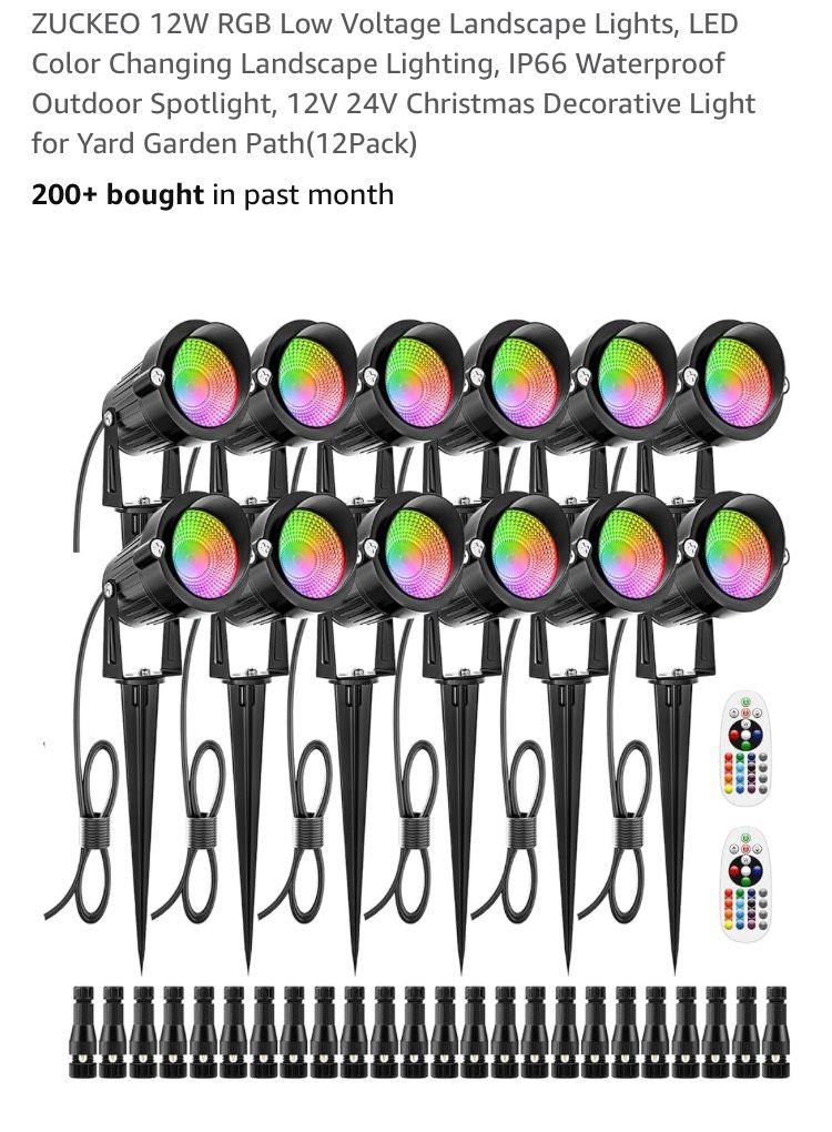 Low Voltage Landscape Lights ( Multicolor)