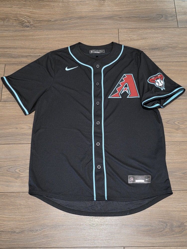 Arizona Diamondbacks Blank Black Alternate Nike Jersey Large NEW