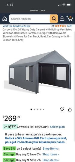 Gardesol Heavy Duty Carport