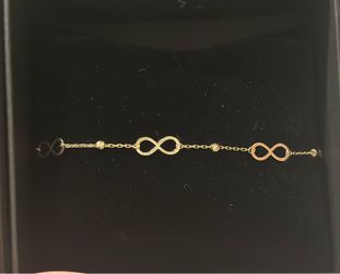 Real 14K infinity bracelet.