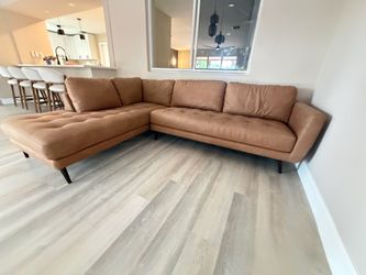 Left side Brown sectional