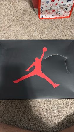 Fire red Jordan 3’s
