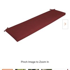 ARDEN SELECTIONS 46 in. x 17 in. Ruby Red Leala Outdoor Bench Cushion