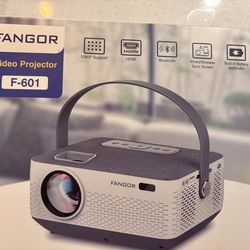 Video projector-like new, with screen included