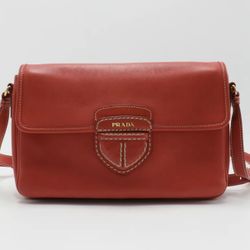 Pre owned PRADA Leather Crossbody Bag