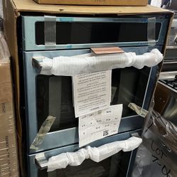 New Cafe Smart 30” Wide Double Wall Oven Stainless Steel 