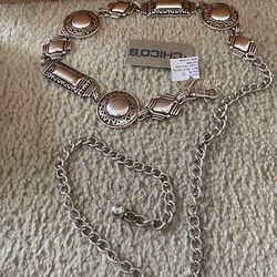 Chico’s Silver Chain Belt