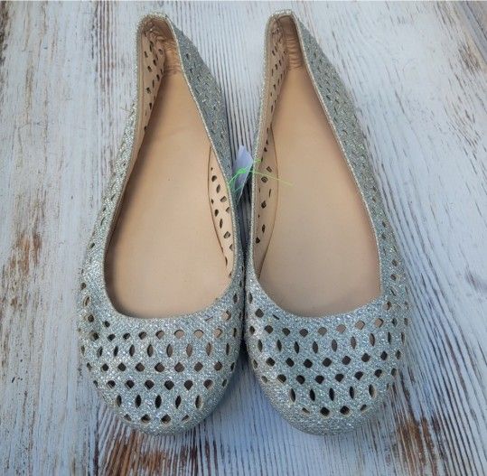Silver Flats made by BAMBOO - Size 8