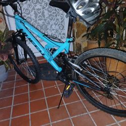 Huffy 24" Trail Runner Girl's Bike & Helmet