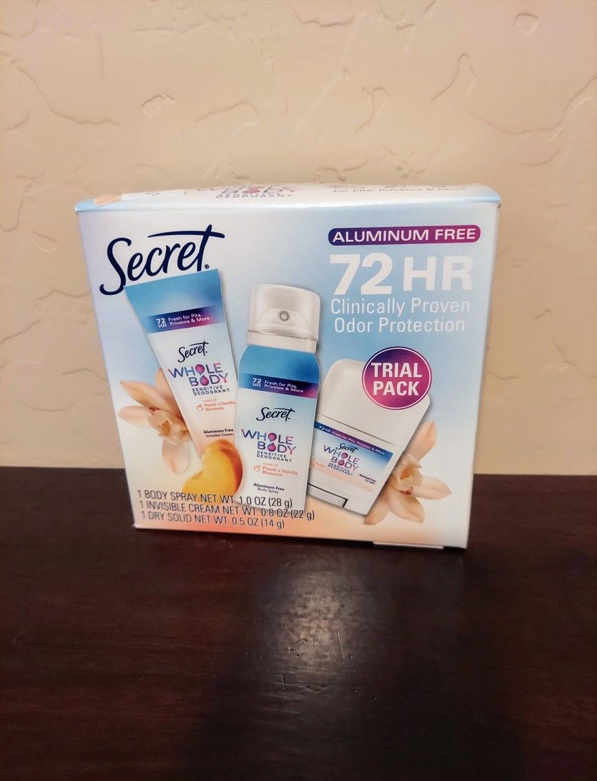 Secret Deodorant Trial Pack (unopened)
