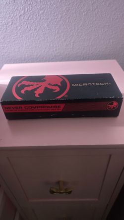 Microtech Scarab OTF Knife – Excellent Condition

For sale is a genuine Microtech Scarab OTF