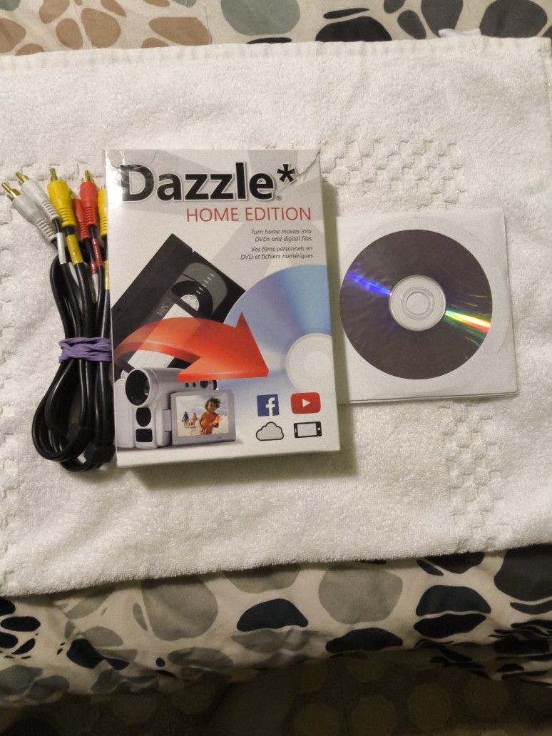 DAZZLE HOME EDITION TO CONVERT MOVIES,DVD'S VHS INTO DIGITAL NEW IN BOX !