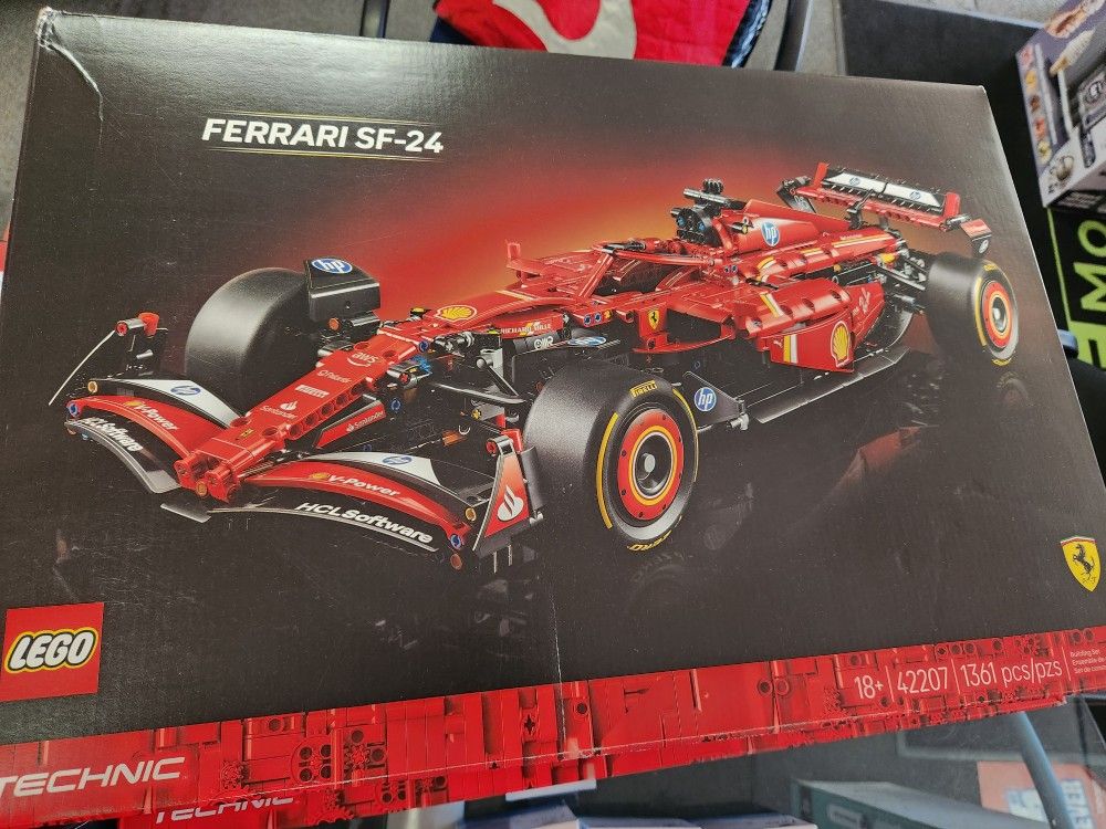 Lego Technic Ferrari Sf-24 F1 Car Model Building Kit