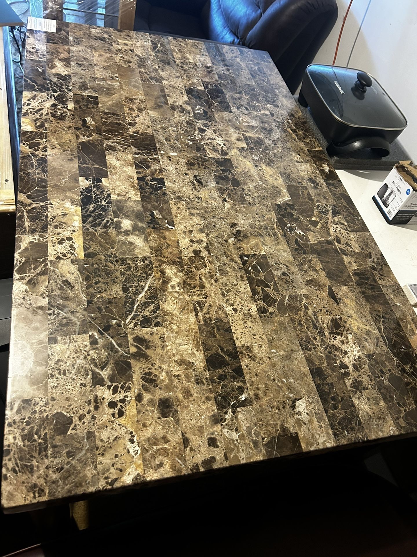 Granite Marble Table & Marble Top kitchen Table Both For $350 Great Pieces Great Deal