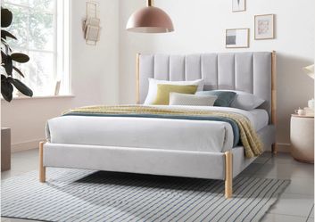 Queen size bed frame and mattress