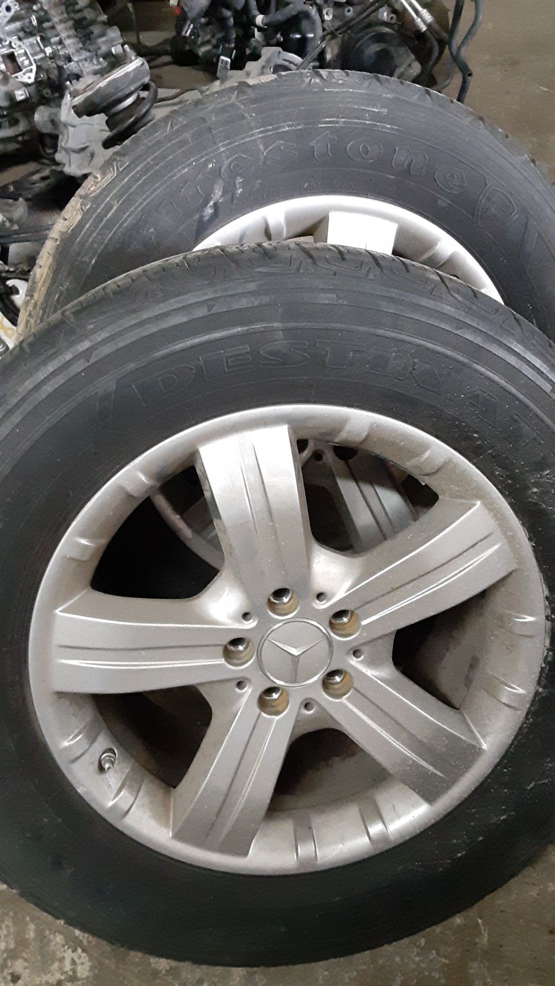 Mercedes gl450 gl550 ml320 ml350 ml450 ml550 wheels set of 4 spare tire parts parting out rim wheel tire
