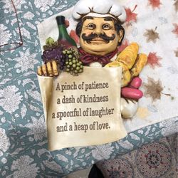 Chef Wall Decor Kitchen Decoration 