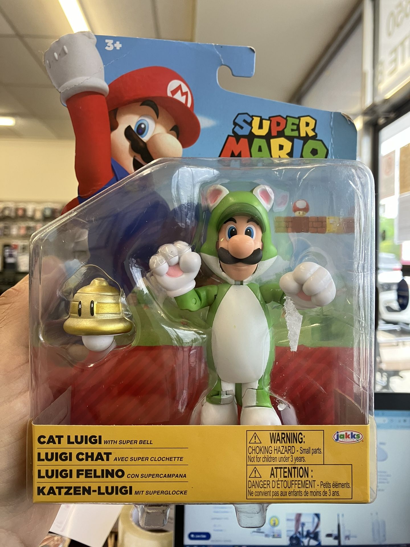 NINTENDO 4" CAT LUIGI, New in Box