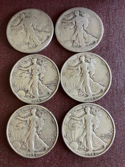 90% silver Walking Liberty half dollars