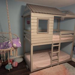 Bunk Bed With 2 New Mattresses