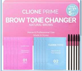 Korean Brow Tone Changer – Brow Bleach Kit Gentle Lightening Formula for Soft, Natural Look, Easy At Home Application, Quick Results in 5 Minutes, 5 A