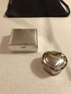 15 Heart & Square Shaped Trinket Boxes 