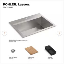 Kohler Lassen Sink