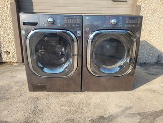 LG Super capacity Front Load Washer and Dryer Set