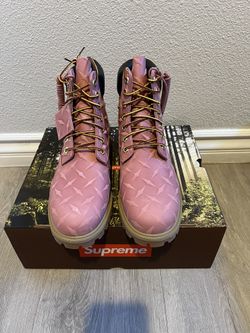 Supreme x Timberland Diamond Plate 6in Waterproof Boot- Sz 8 Supreme x Timberland Diamond Plate 6in Waterproof Boot- Sz 8