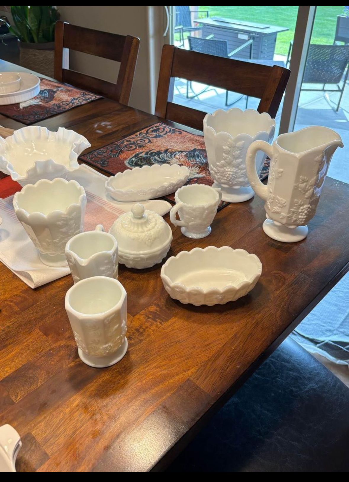 Vintage Milk Glass 