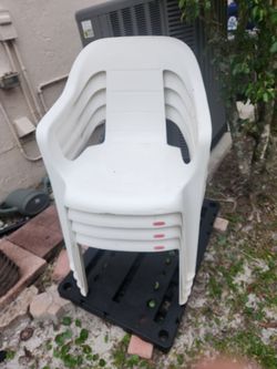 plastic chairs