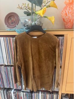 PRICE DROP: JH Collectibles,10, COGNAC BROWN SUEDE SHIRT (matches SKT)