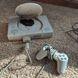 Playstation 1 With Memory Card