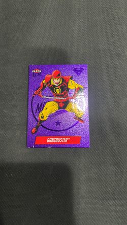 Superman Fleer Ultra Gangbuster card