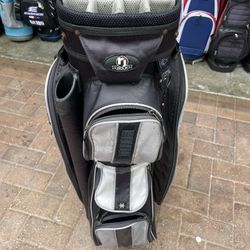 Golf Cart Bag By RJ With 14 Club Dividers , Cooler Pocket