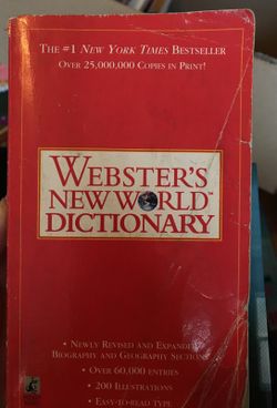 Webster’s dictionary