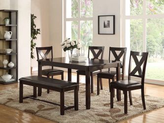 6pc dining bench set new