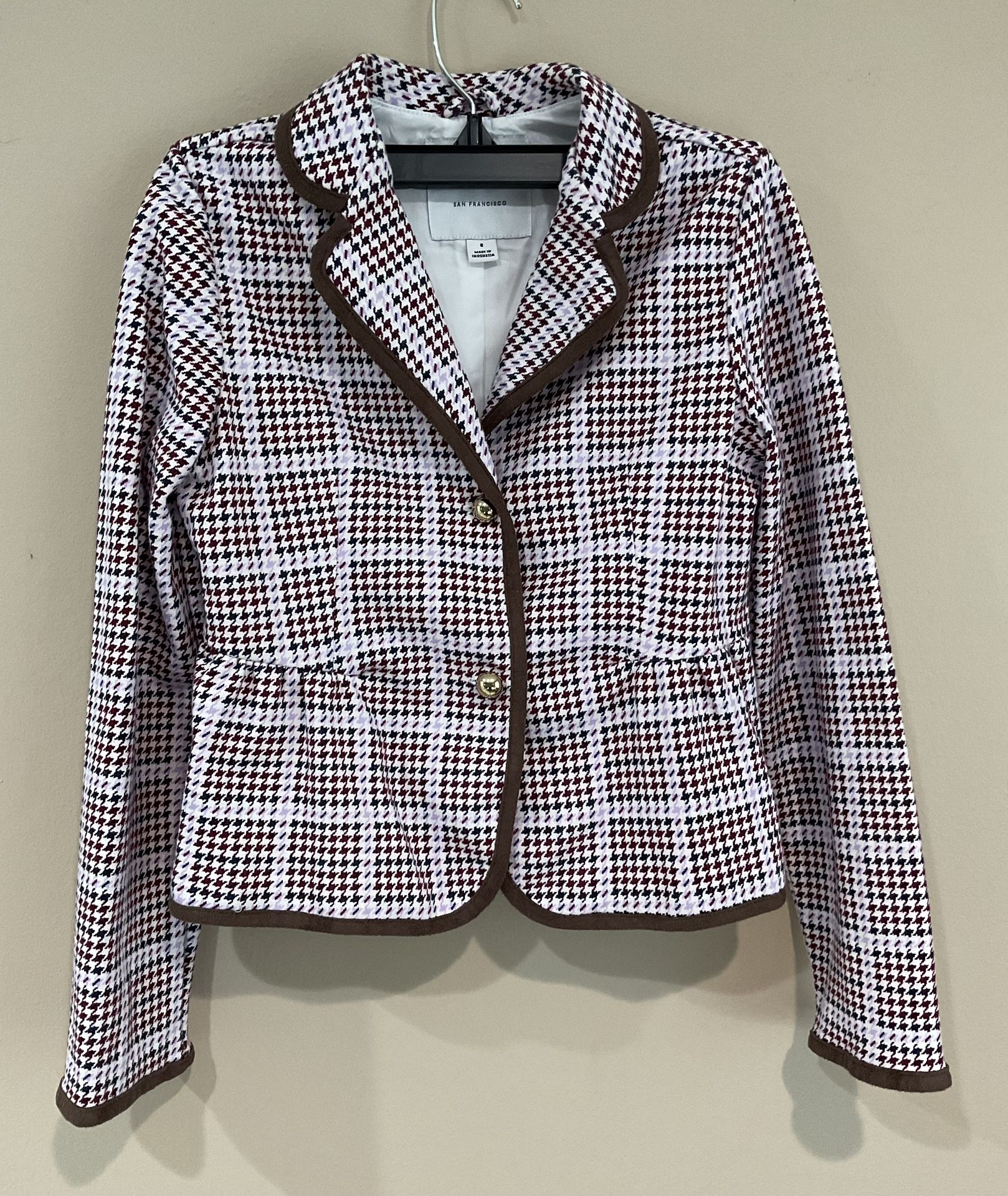 Janie & Jack Girl’s Fitted Lined Spft Jersey Cotton Jacket, Size 8