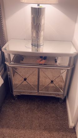 2 Glass Night Stand
