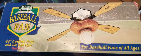 Hunter 44 Baseball Ceiling Fan For Sale In Hackensack Nj Offerup