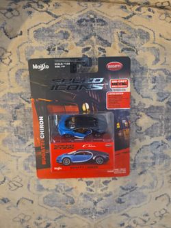 Maisto Speed Icons Bugatti chiron in blue.