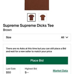 Supreme Dicks Tee