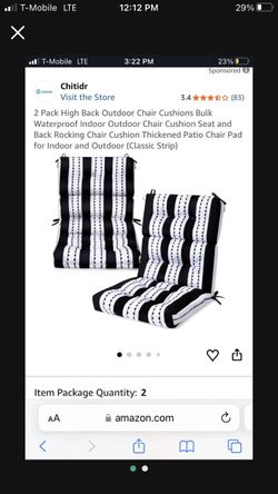 Patio Cushions (6 Total)