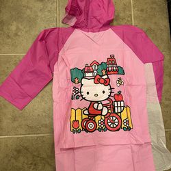 (New) Hello Kitty Raincoat size 6 (5-6years old)