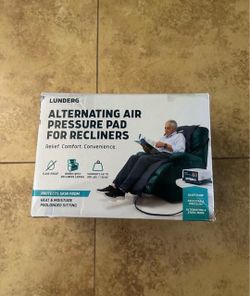 Lunderg Alternating Air Pressure Pad for Recliner Chair - Pressure Relief Cushion Topper for Recliner - Bed Sore Prevention - Includes Medical Grade M