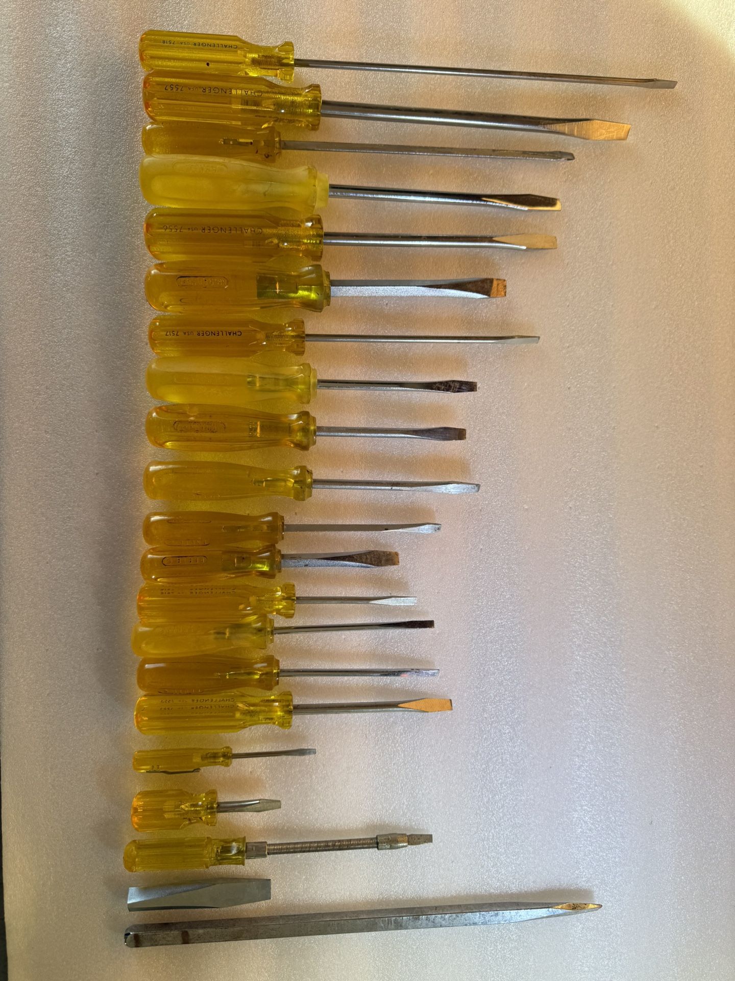 Bundle Vintage PROTO USA Flathead Screwdrivers (19)