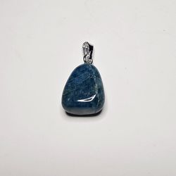 1pc Natural Blue Apatite Small Polished Gemstone Jewelry Craft Charm or Bead Pendant ID#A
