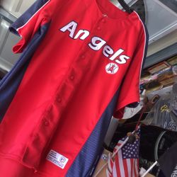 Angels Dynasty Baseball Jersey Size Adult L
